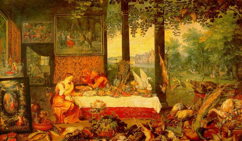 Jan Brueghel The Sense of Taste China oil painting art